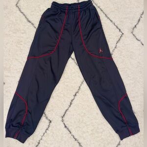 Vintage Black Air Jordan Joggers with Red Accents 2000s